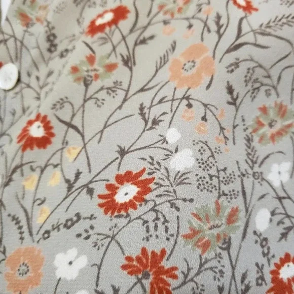 Vintage Skirt Set • Tan Floral • by Evan Picone / Size 6 Petite - Picture 5 of 11